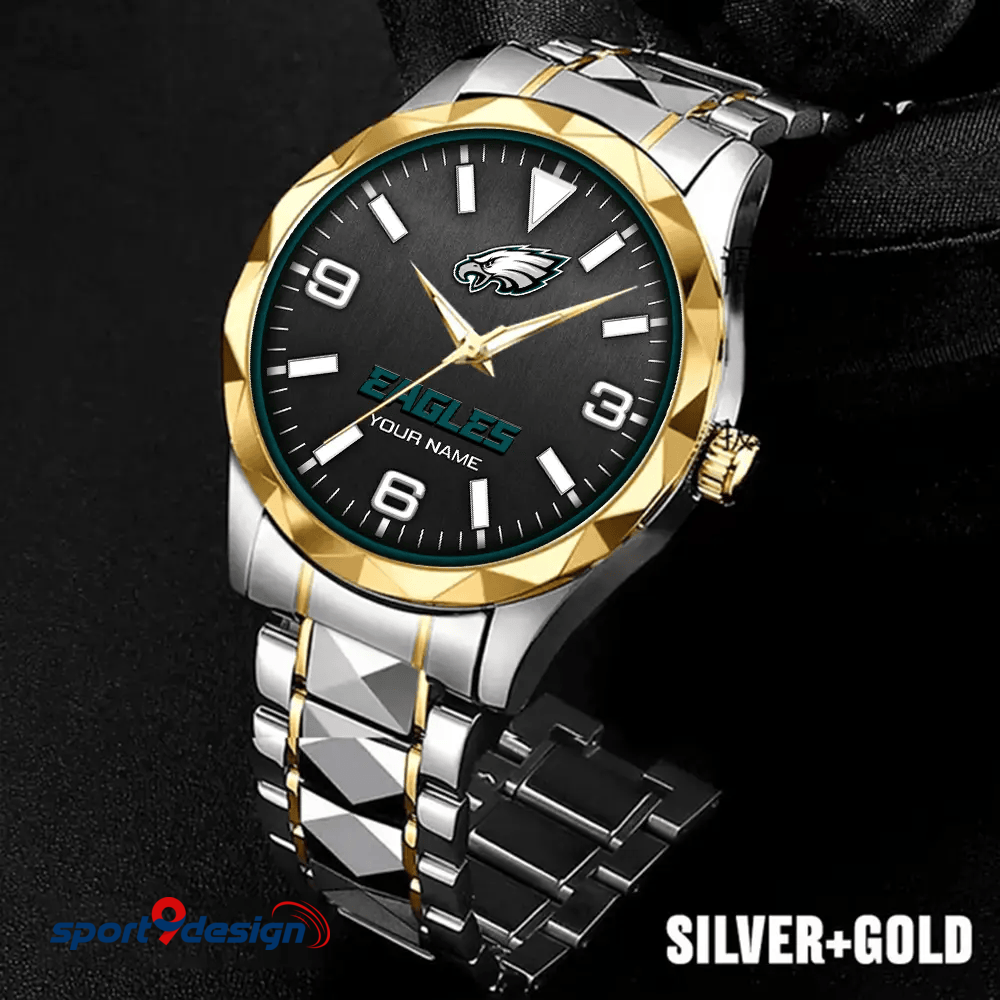 Philadelphia Eagles Business Watch For Men Automatic Mechanical Stainless Steel Band 2025