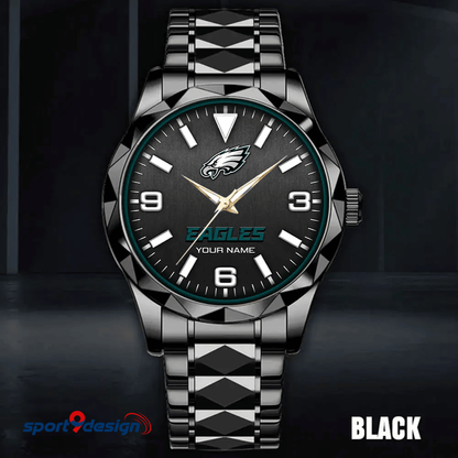 Philadelphia Eagles Business Watch For Men Automatic Mechanical Stainless Steel Band 2025