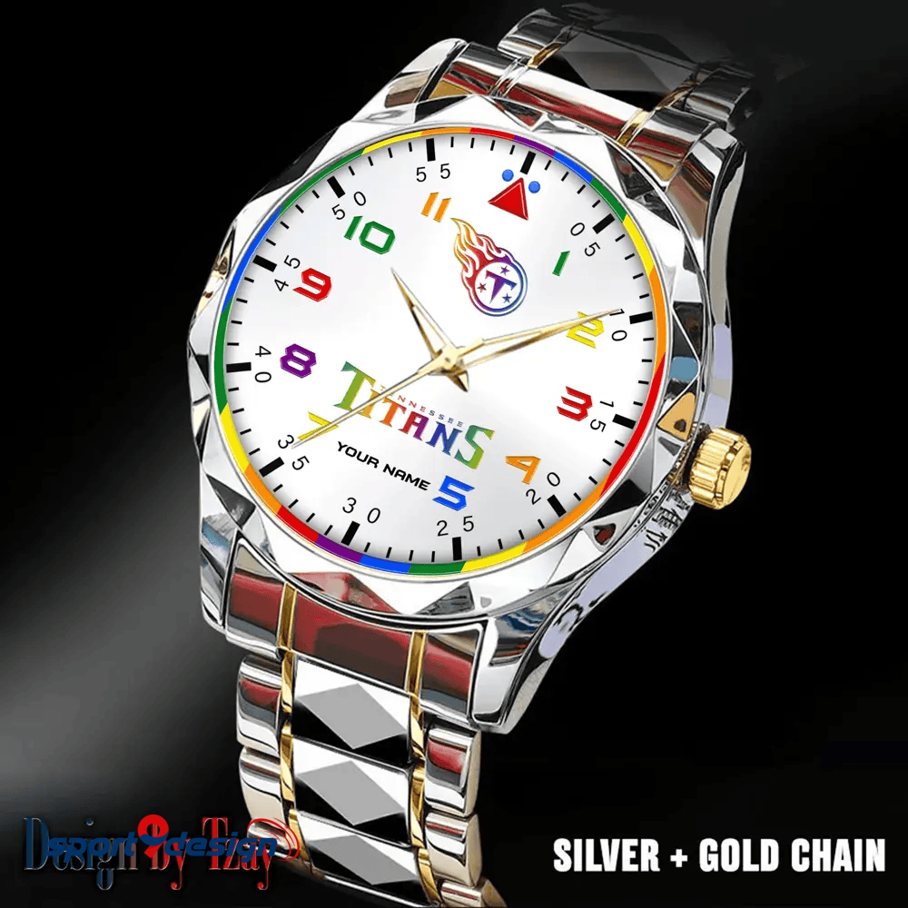 Tennessee Titans Business Watch For Men Automatic Mechanical Stainless Steel Band 2025