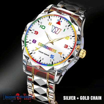 Washington Commanders Business Watch For Men Automatic Mechanical Stainless Steel Band 2025