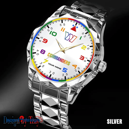 Washington Commanders Business Watch For Men Automatic Mechanical Stainless Steel Band 2025