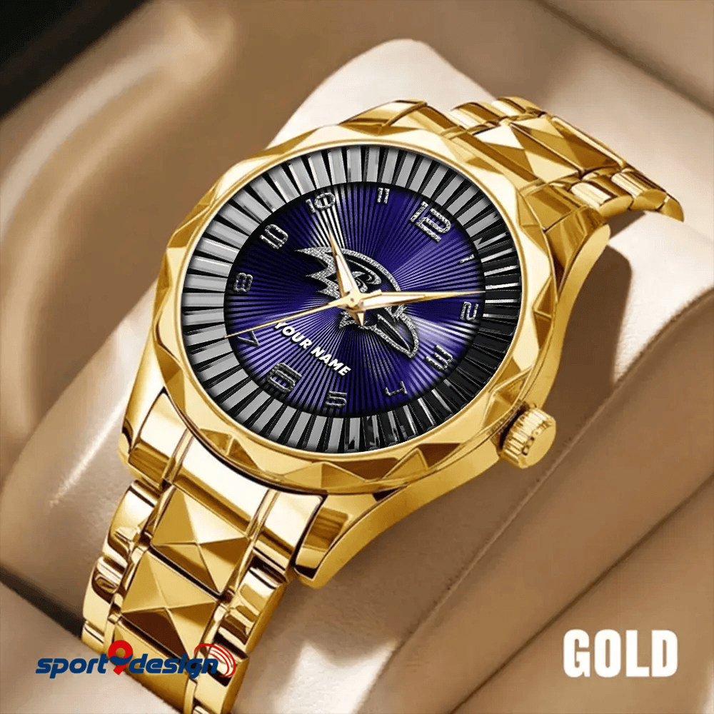 Baltimore Ravens Business Watch For Men Automatic Mechanical Stainless Steel Band 2025