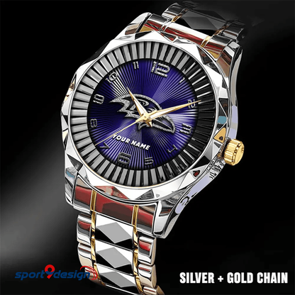 Baltimore Ravens Business Watch For Men Automatic Mechanical Stainless Steel Band 2025