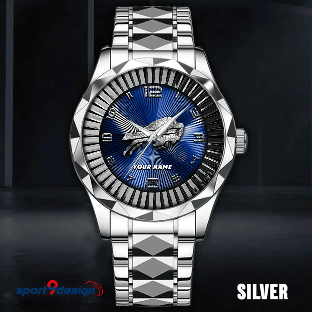 Buffalo Bills Business Watch For Men Automatic Mechanical Stainless Steel Band 2025