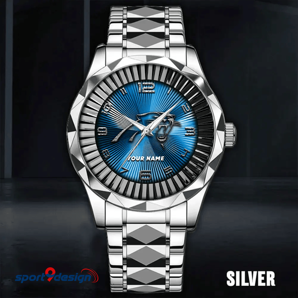 Carolina Panthers Business Watch For Men Automatic Mechanical Stainless Steel Band 2025