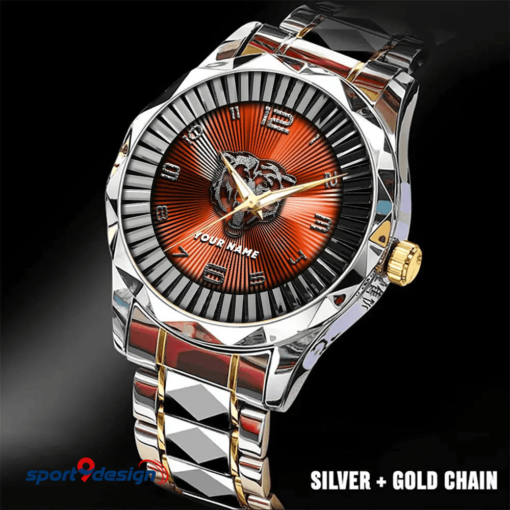 Chicago Bears Business Watch For Men Automatic Mechanical Stainless Steel Band 2025