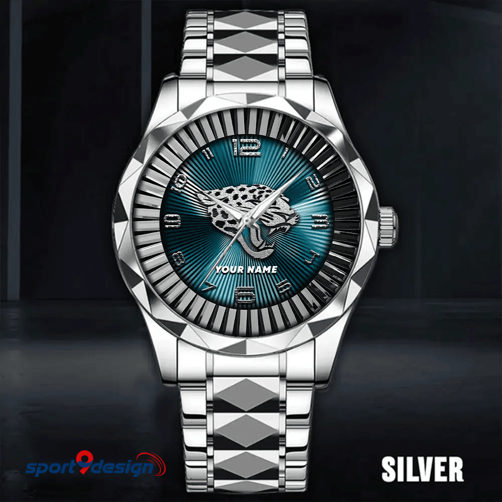 Jacksonville Jaguars Business Watch For Men Automatic Mechanical Stainless Steel Band 2025