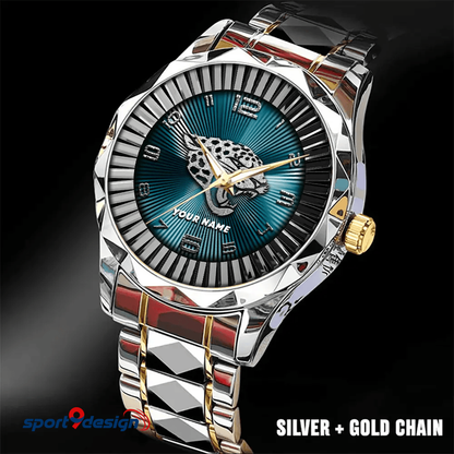 Jacksonville Jaguars Business Watch For Men Automatic Mechanical Stainless Steel Band 2025