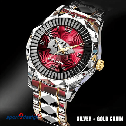 Kansas City Chiefs Business Watch For Men Automatic Mechanical Stainless Steel Band 2025