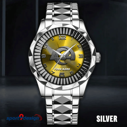 Los Angeles Rams Business Watch For Men Automatic Mechanical Stainless Steel Band 2025