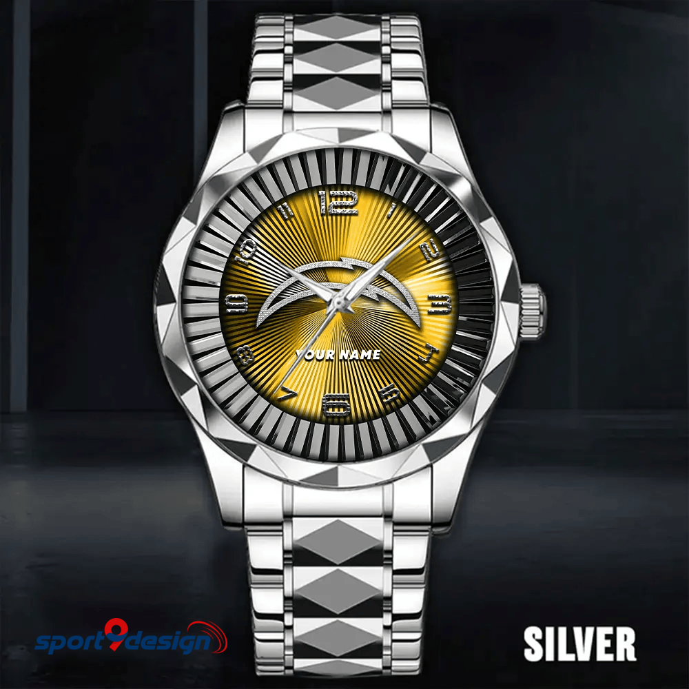 Los Angeles Chargers Business Watch For Men Automatic Mechanical Stainless Steel Band 2025
