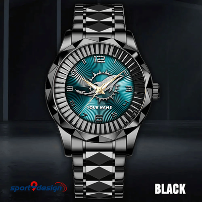 Miami Dolphins Business Watch For Men Automatic Mechanical Stainless Steel Band 2025