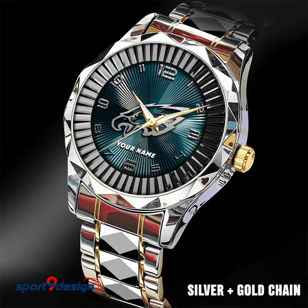 Philadelphia Eagles Business Watch For Men Automatic Mechanical Stainless Steel Band 2025