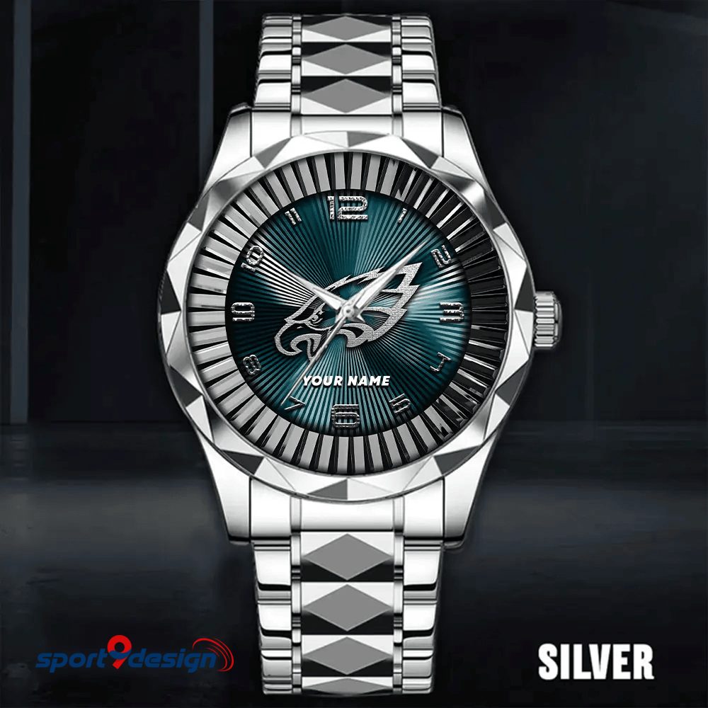 Philadelphia Eagles Business Watch For Men Automatic Mechanical Stainless Steel Band 2025