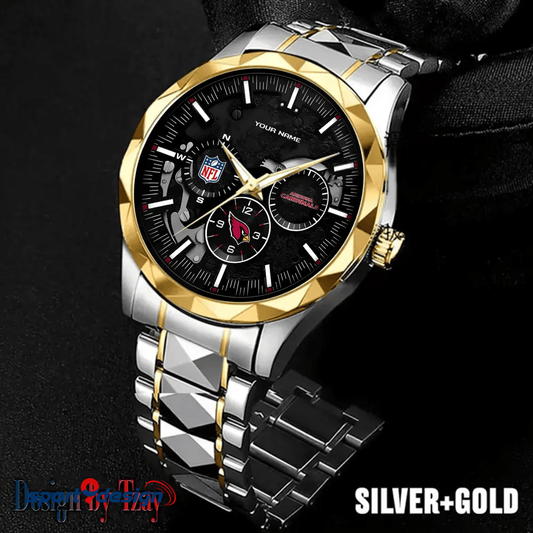 Arizona Cardinals Business Watch For Men Automatic Mechanical Stainless Steel Band 2025
