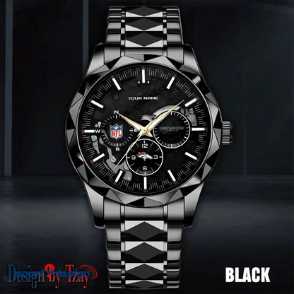Denver Broncos Business Watch For Men Automatic Mechanical Stainless Steel Band 2025