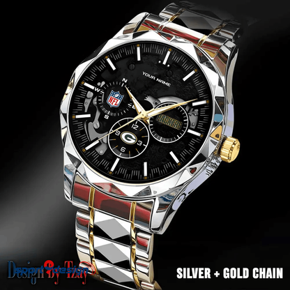Green Bay Packers Business Watch For Men Automatic Mechanical Stainless Steel Band 2025
