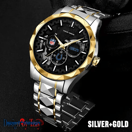 Indianapolis Colts Business Watch For Men Automatic Mechanical Stainless Steel Band 2025