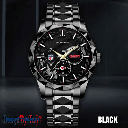 Kansas City Chiefs Business Watch For Men Automatic Mechanical Stainless Steel Band 2025