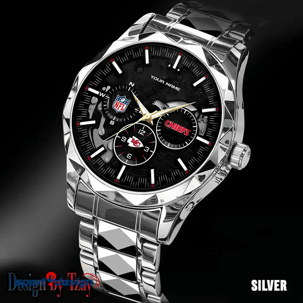 Kansas City Chiefs Business Watch For Men Automatic Mechanical Stainless Steel Band 2025