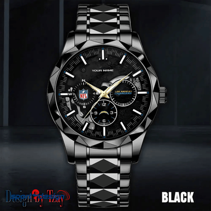 Los Angeles Chargers Business Watch For Men Automatic Mechanical Stainless Steel Band 2025