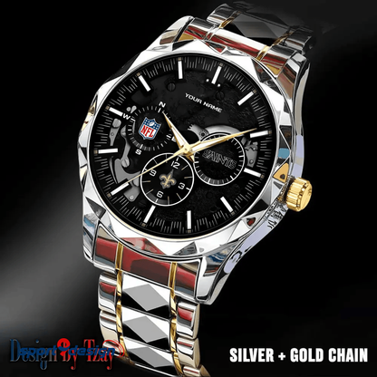 New Orleans Saints Business Watch For Men Automatic Mechanical Stainless Steel Band 2025
