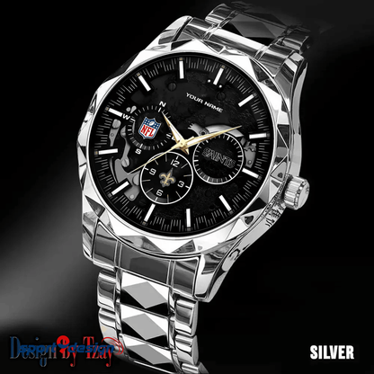New Orleans Saints Business Watch For Men Automatic Mechanical Stainless Steel Band 2025
