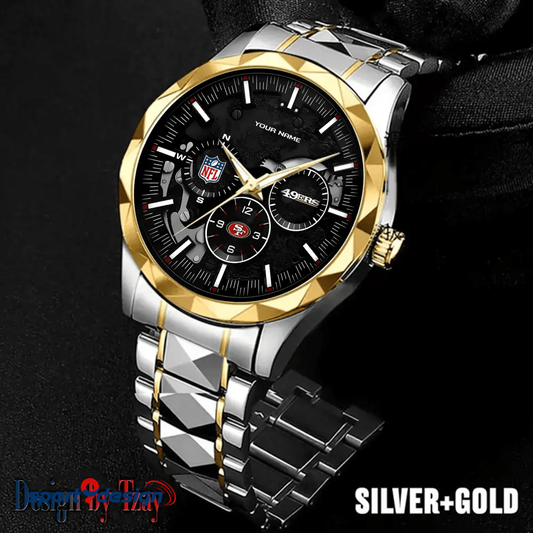 San Francisco 49ers Business Watch For Men Automatic Mechanical Stainless Steel Band 2025