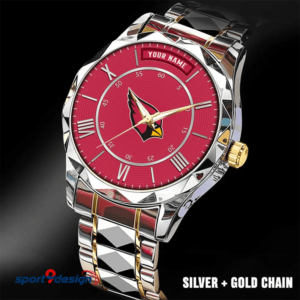Arizona Cardinals Business Watch For Men Automatic Mechanical Stainless Steel Band 2025