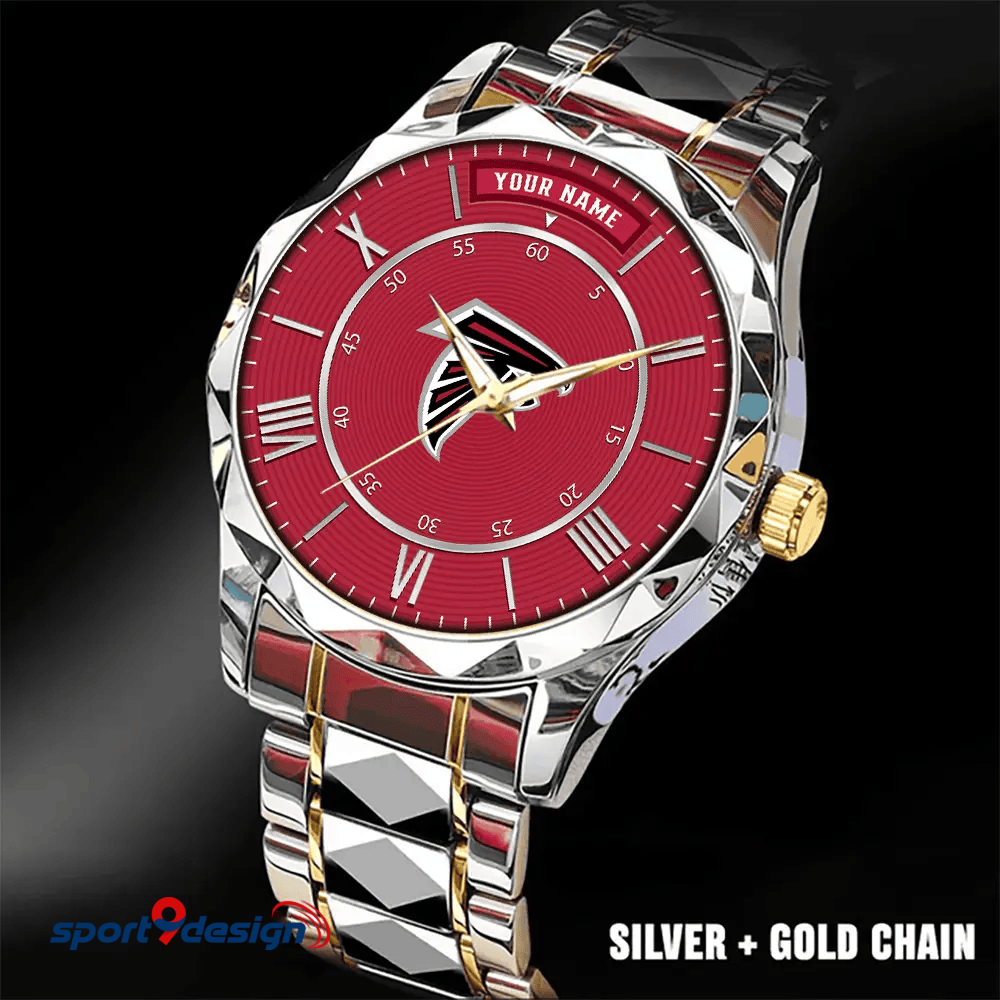 Atlanta Falcons Business Watch For Men Automatic Mechanical Stainless Steel Band 2025