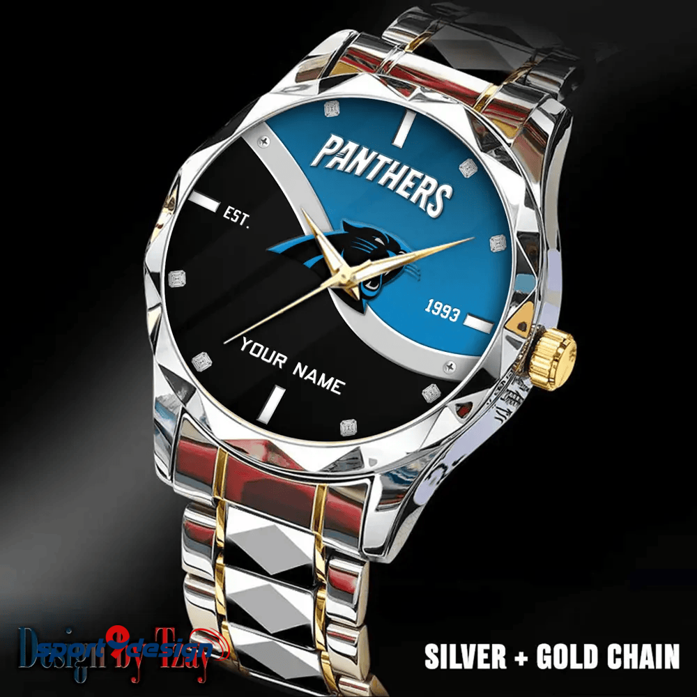 Carolina Panthers Warterproof Sports Men Watches Top Brand Luxury Clock Style 2025