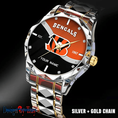 Cincinnati Bengals Warterproof Sports Men Watches Top Brand Luxury Clock Style 2025