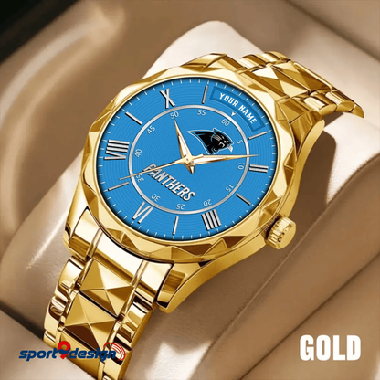 Carolina Panthers Business Watch For Men Automatic Mechanical Stainless Steel Band 2025