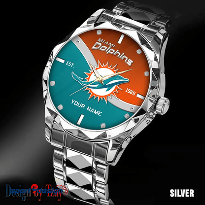 Miami Dolphins Warterproof Sports Men Watches Top Brand Luxury Clock Style 2025