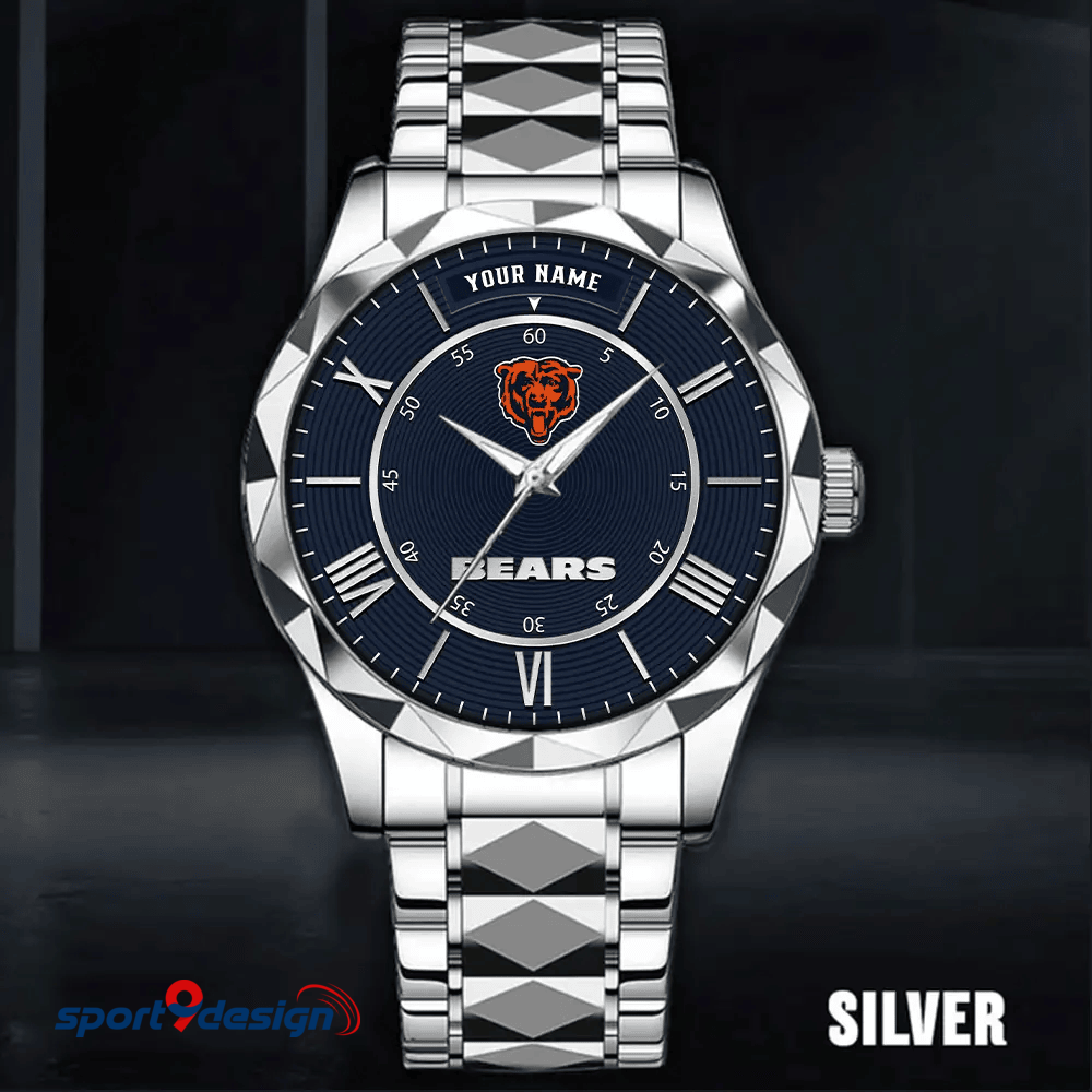 Chicago Bears Business Watch For Men Automatic Mechanical Stainless Steel Band 2025