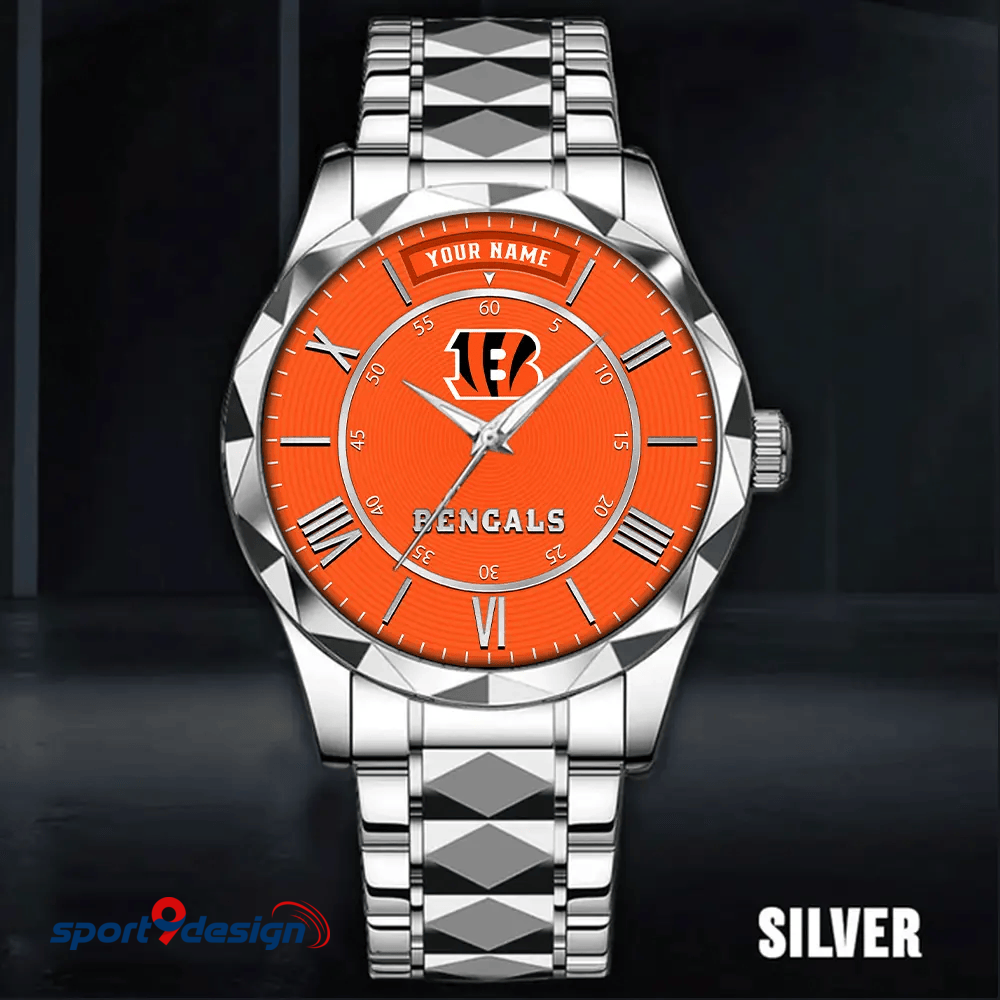 Cincinnati Bengals Business Watch For Men Automatic Mechanical Stainless Steel Band 2025