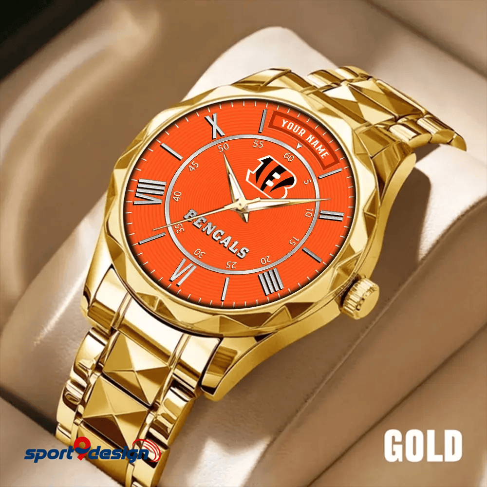Cincinnati Bengals Business Watch For Men Automatic Mechanical Stainless Steel Band 2025