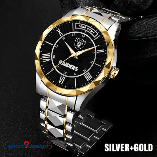 Las Vegas Raiders Business Watch For Men Automatic Mechanical Stainless Steel Band 2025