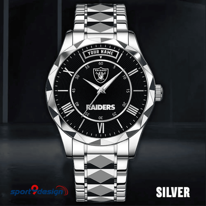 Las Vegas Raiders Business Watch For Men Automatic Mechanical Stainless Steel Band 2025
