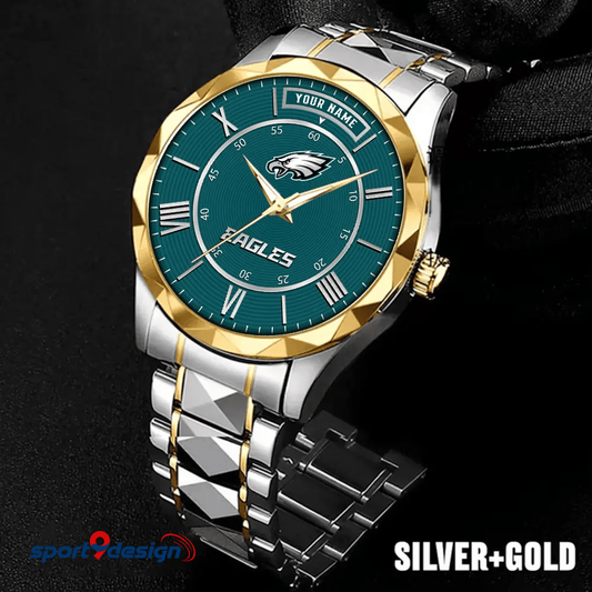 Philadelphia Eagles Business Watch For Men Automatic Mechanical Stainless Steel Band 2025