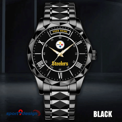 Pittsburgh Steelers Business Watch For Men Automatic Mechanical Stainless Steel Band 2025