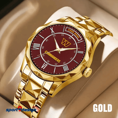 Washington Commanders Business Watch For Men Automatic Mechanical Stainless Steel Band 2025