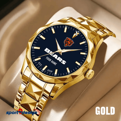 Chicago Bears Luxury Diamond Men Watch Trending 2025