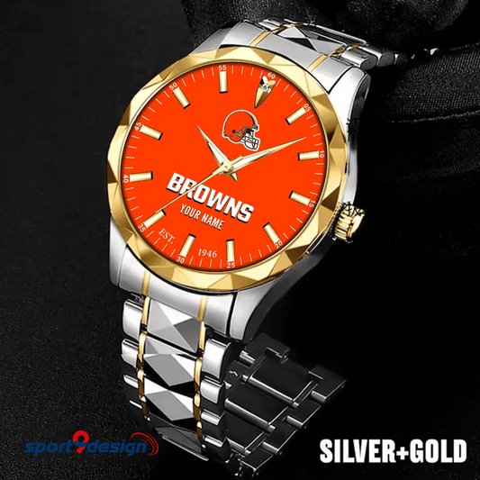 Cleveland Browns Luxury Diamond Men Watch Trending 2025