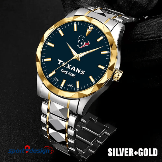 Houston Texans Luxury Diamond Men Watch Trending 2025