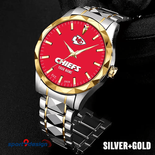 Kansas City Chiefs Luxury Diamond Men Watch Trending 2025