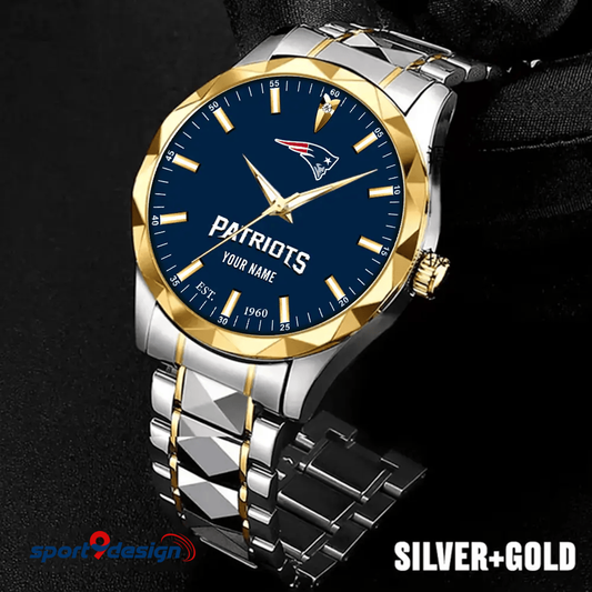 New England Patriots Luxury Diamond Men Watch Trending 2025