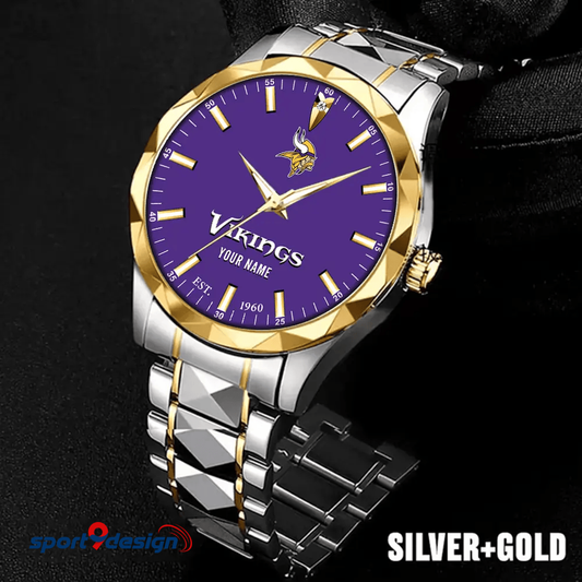 Minnesota Vikings Luxury Diamond Men Watch Trending 2025