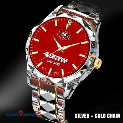 San Francisco 49ers Luxury Diamond Men Watch Trending 2025