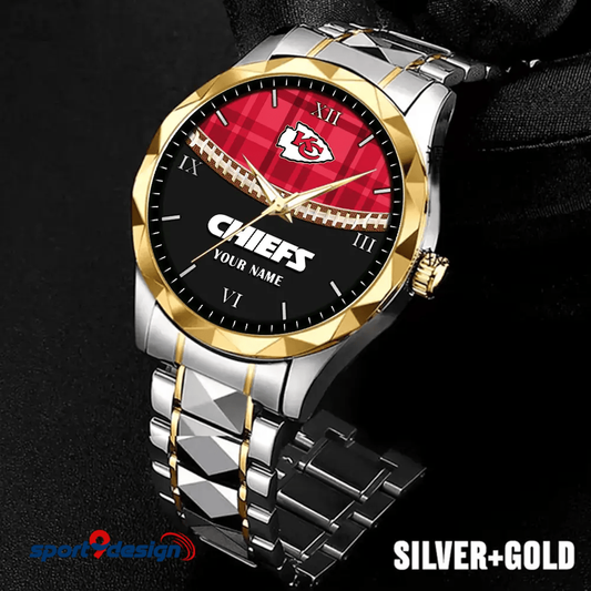 Kansas City Chiefs Luxury Diamond Men Watch Trending 2025